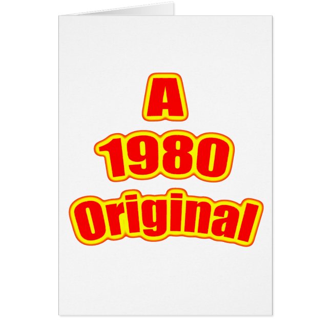 1980 Origineel Rood (Voorkant)