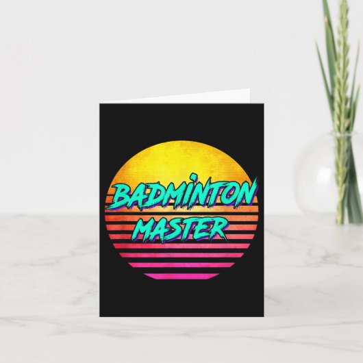 1980 Retro Badminton Master Kaart (Voorkant)