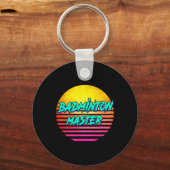 1980 Retro Badminton Master Sleutelhanger (Voorkant)