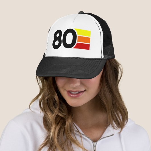 1980 Retro Birthday Poly Foam Trucker Hat Trucker Pet (In situ)