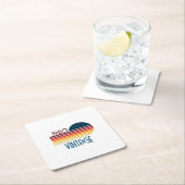  1980 Retro Stripe Sun Kartonnen Onderzetters (Insitu)