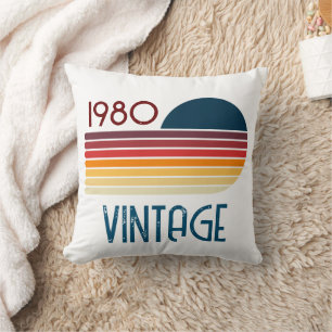 1980 Retro Stripe Sun Kussen