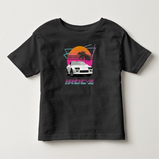 1980_s Retro Wave Chevy Camaro IROC-Z Kinder Shirts (Voorkant)