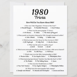 1980 Trivia spel