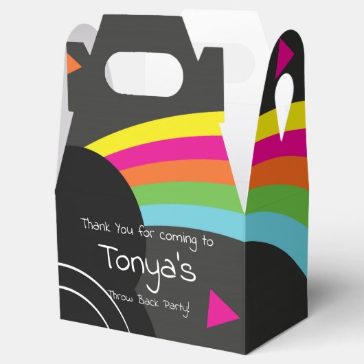 1980's 90's Records Retro Rainbow Bedankdoosjes (Geopend)