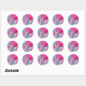 1980s anime-style characters ronde sticker (Vel)