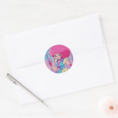 1980s anime-style characters ronde sticker (Envelop)