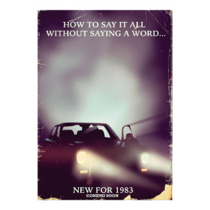 1980s autoreclame foto afdruk