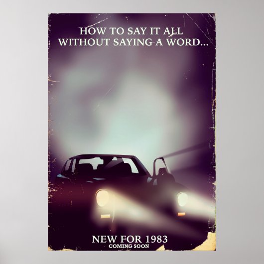 1980s autoreclame poster (Voorkant)