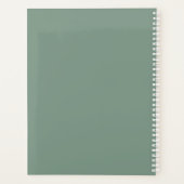 1980s Bloemen en Groene Paisley / Teardrop Planner (Achterkant)