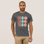 1980s Cool Retro Typography Repeat Script T-shirt (Voorkant volledig)