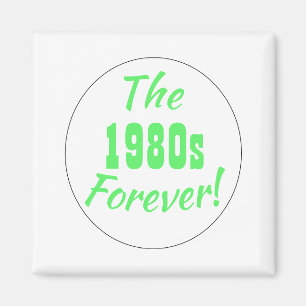 1980s Decennium Retro Neon Magneet