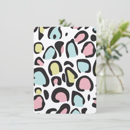 1980s Dierlijk afdrukpatroon (Staand voorkant)