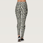1980s geïnspireerde sneeuw luipaard print Punk Ret Leggings (Achterkant)