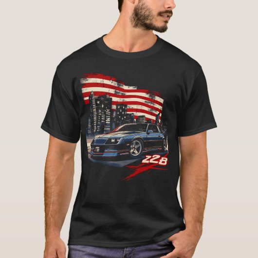 1980's IROC IROC-Z Muscle Car Amerikaanse Muscle R T-shirt (Voorkant)