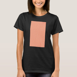 1980's KLEINE STIP GEOMETRISCH PATROON ABRIKOOS AN T-shirt