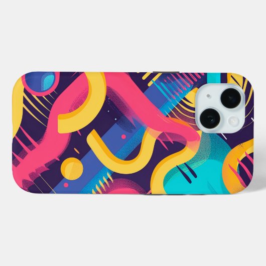 1980's patroon iPhone / iPad case (Achterkant (horizontaal))