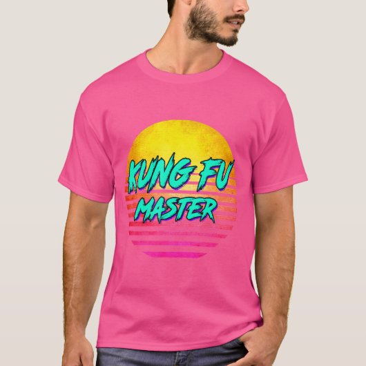 1980S Retro Kung Fu Master T-shirt (Voorkant)