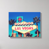 1980s Retro Welkom bij Fabulous Las Vegas teken Canvas Afdruk (Voorkant)