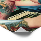 1980s Retrowave Pin-up Poster (Hoek)