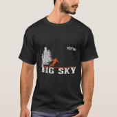 1980s Stijl Big Sky MT Lange Mouw Skiën Shirt (Voorkant)