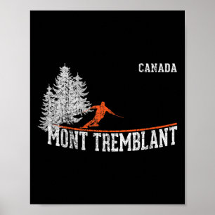 1980s Stijl Mont Tremblant Kan. skiën Poster