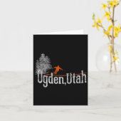 1980s Style Ogden Utah  Skiën Kaart (Gele Bloem)