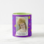 1980s Verjaardag invoegen uw gezicht groot haar Mok (Midden)