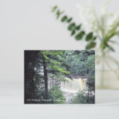 1980's Wabash River Waterval Indiana Mooi Briefkaart (Staand voorkant)