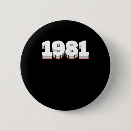 1981 3 RONDE BUTTON 5,7 CM (Voorkant)