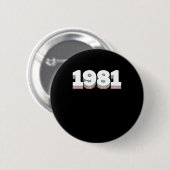 1981 3 RONDE BUTTON 5,7 CM (Voorkant /achterkant)