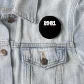 1981 3 RONDE BUTTON 5,7 CM (In situ)