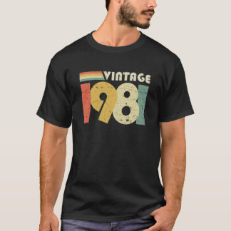  1981, 40e verjaardag - Cadeaubonade Distress Desi T-shirt