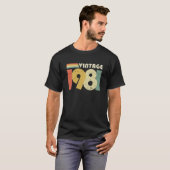  1981, 40e verjaardag - Cadeaubonade Distress Desi T-shirt (Voorkant volledig)