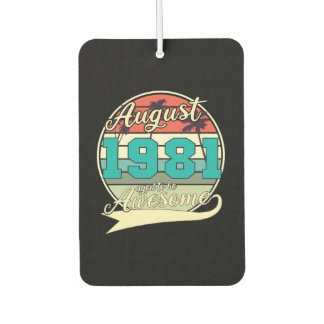 1981 August Vintage Gift Luchtverfrisser