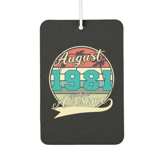 1981 August Vintage Gift Luchtverfrisser (Voorkant)