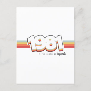 1981 De geboorte van legendes Briefkaart