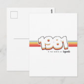 1981 De geboorte van legendes Briefkaart (Voorkant / Achterkant)