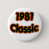 1981 Klassiek Ronde Button 5,7 Cm (Voorkant)
