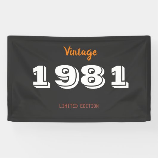  1981 Limited Edition Gift Banner – Retro (Horizontaal)