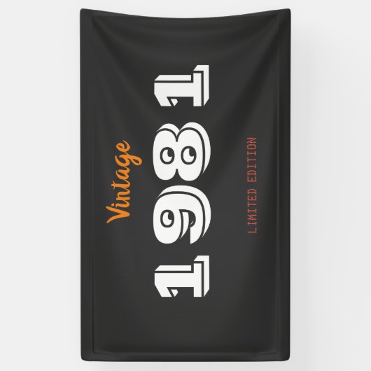  1981 Limited Edition Gift Banner – Retro (Verticaal)