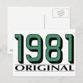 1981 Origineel Briefkaart (Voorkant / Achterkant)