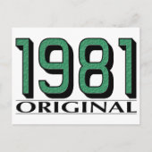 1981 Origineel Briefkaart (Voorkant)