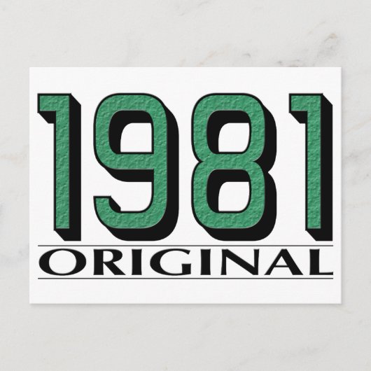 1981 Origineel Briefkaart (Voorkant)