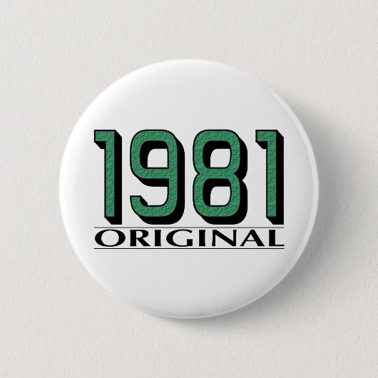 1981 Origineel Ronde Button 5,7 Cm (Voorkant)