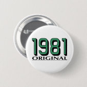 1981 Origineel Ronde Button 5,7 Cm (Voorkant /achterkant)