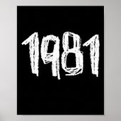 1981 Verjaardag1 Poster (Voorkant)