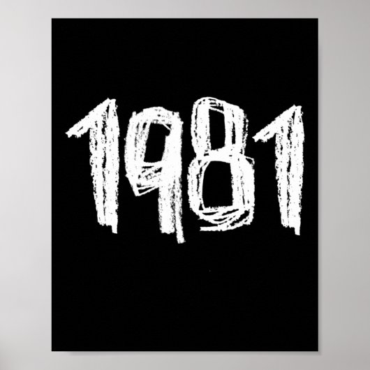 1981 Verjaardag1 Poster (Voorkant)