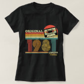 1981  verjaardagsretro Limited Edition mannen twee T-shirt (Design voorkant)