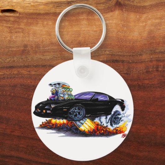 1982-1992 Camaro Black Car Sleutelhanger (Voorkant)